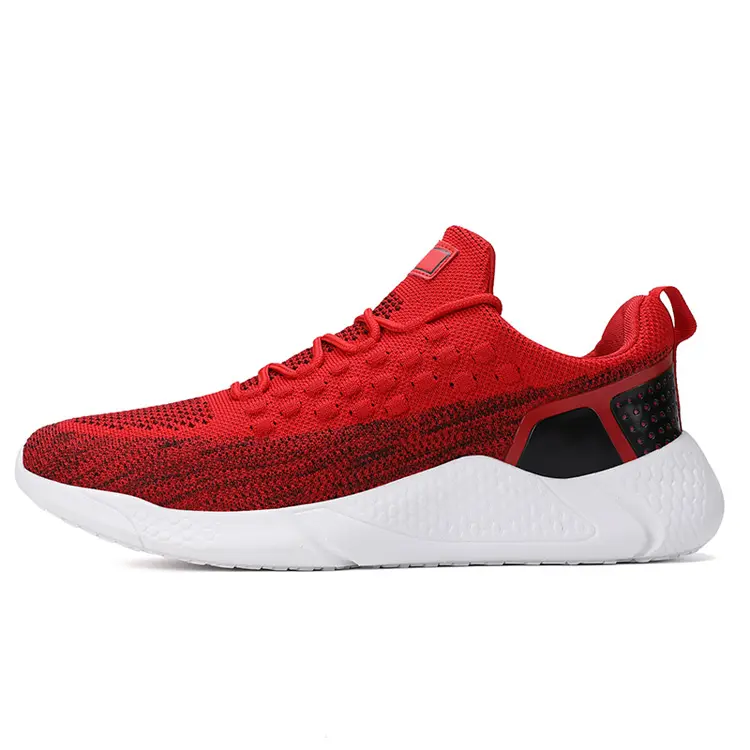 Fashion Footwear OEM ODM Service Outdoor Fly Knit Breathable Sneaker Men Low Price Sport Shoes