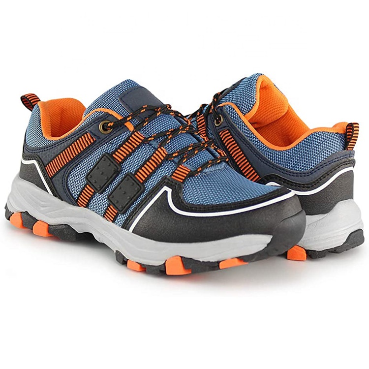 China OEM Children Sneakers Boys Girls Running Shoe Student Leather Kids Camouflage Hiking Shoes Boys